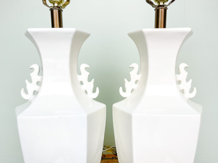 Pair of Palm Beach Chinoiserie Lamps