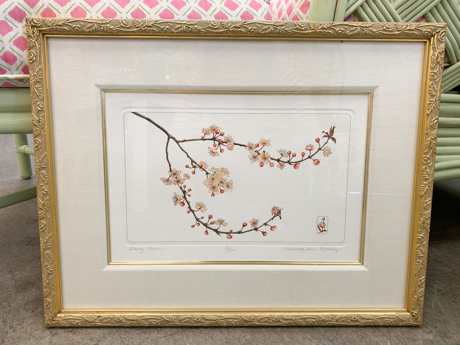 Set of Four Floral Prints by Charolette Ann Meckley