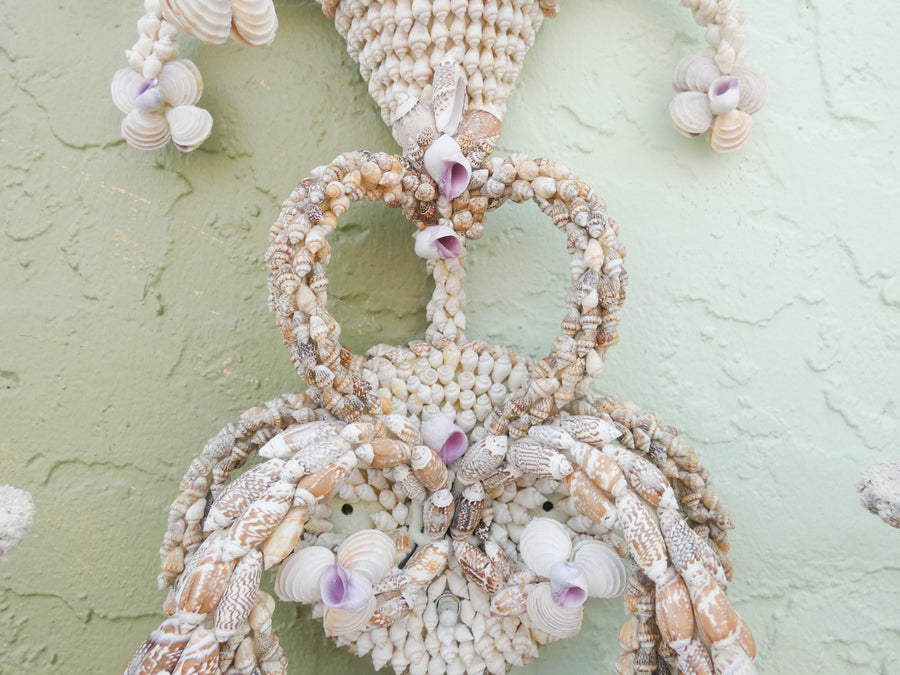 Pair of Shell Encrusted Wall Sconces