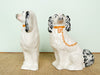 Pair of Black and White Dog Figurines