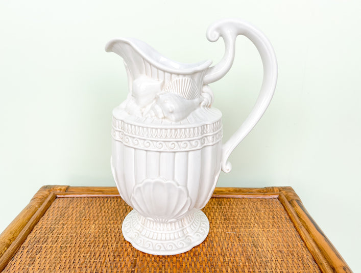 Fitz and Floyd Shell Pitcher