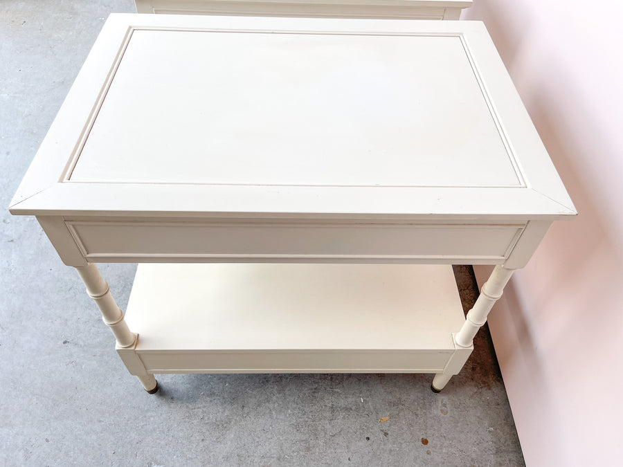 Pair of Faux Bamboo Side Tables