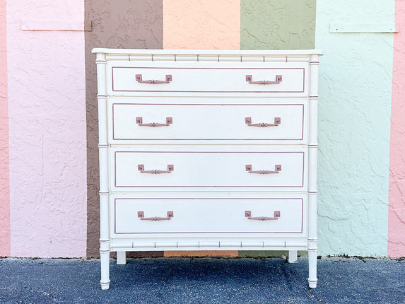 Faux Bamboo Tall Chest