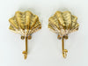 Pair of Brass Shell Hooks