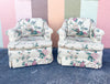 Pair of Perfect Pagoda Upholstered Chairs