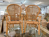 Pair of Balloon Back Rattan Chairs