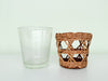 Set of Four Rattan Wrapped Glassware