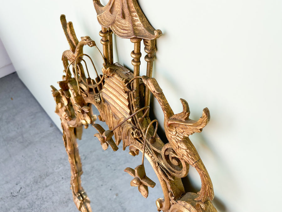 Italian Gold Gilt Chippendale Mirror