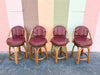 Set of Four Rattan Counter Stools