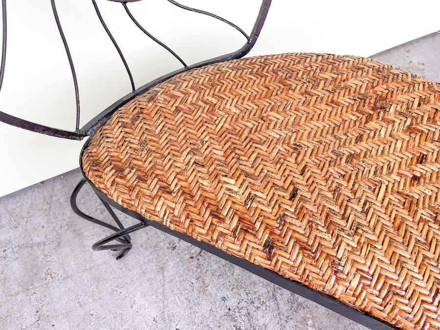Wrought Iron Nautilus Bench