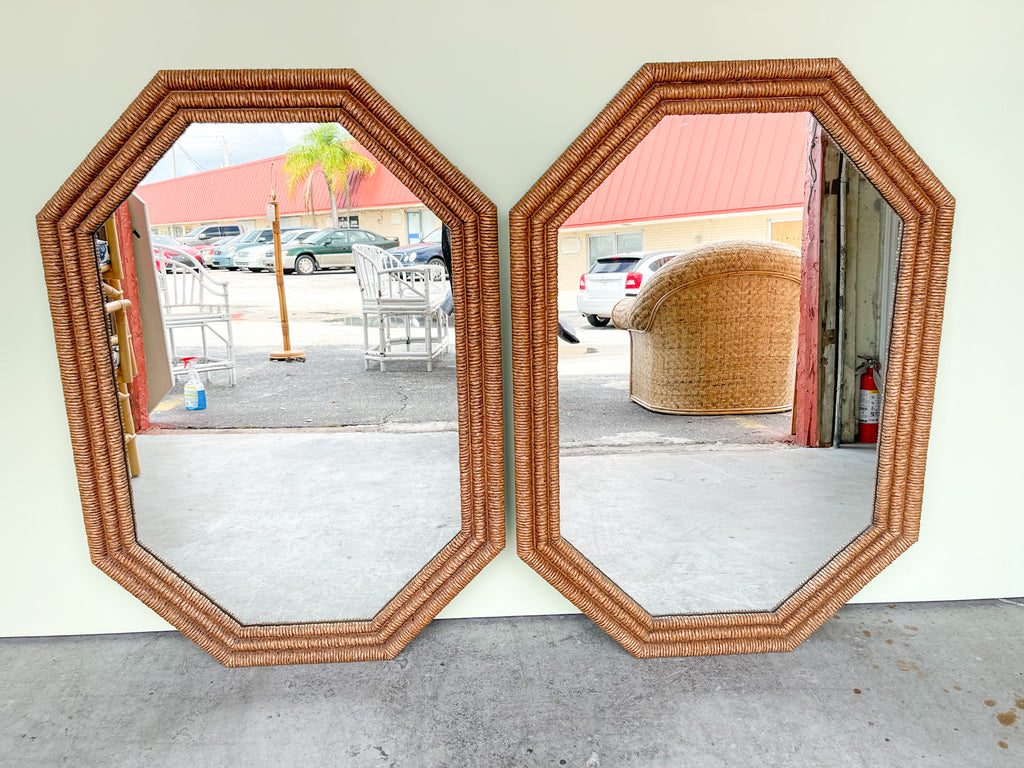 Pair of Coastal Octagon Mirrors