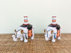 Warehouse Wednesday Sale: Pair of Porcelain Elephant Candle Holders