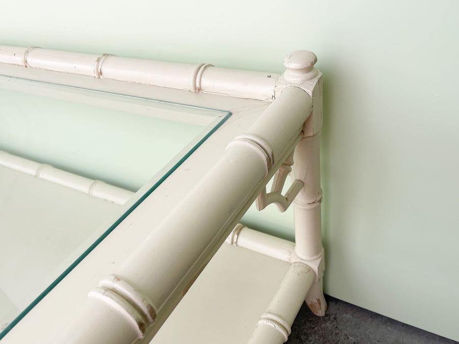 Palm Beach Chic Faux Bamboo Coffee Table
