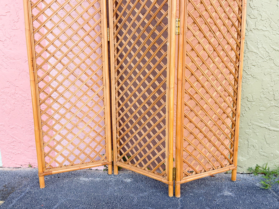 Rattan Lattice Screen
