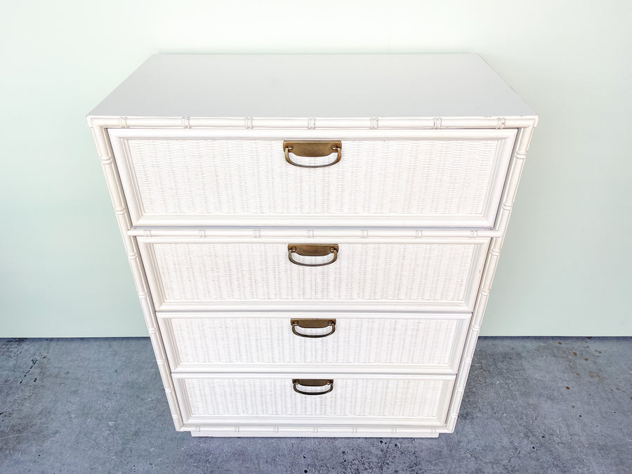 Palm Beach Chic Faux Bamboo Chest
