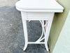 Palm Beach Chic Painted Rattan Desk