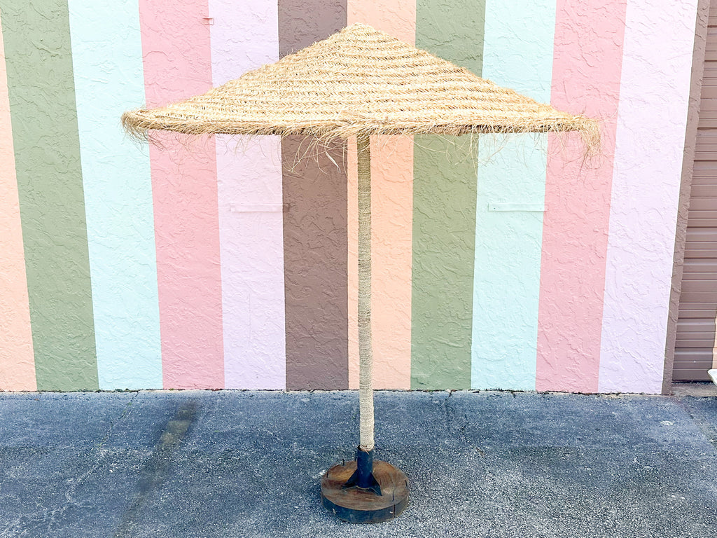 Island Chic Tiki Umbrella and Stand