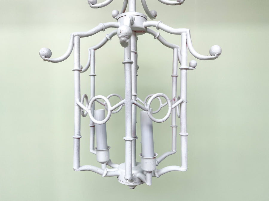Faux Bamboo Pagoda Chandelier