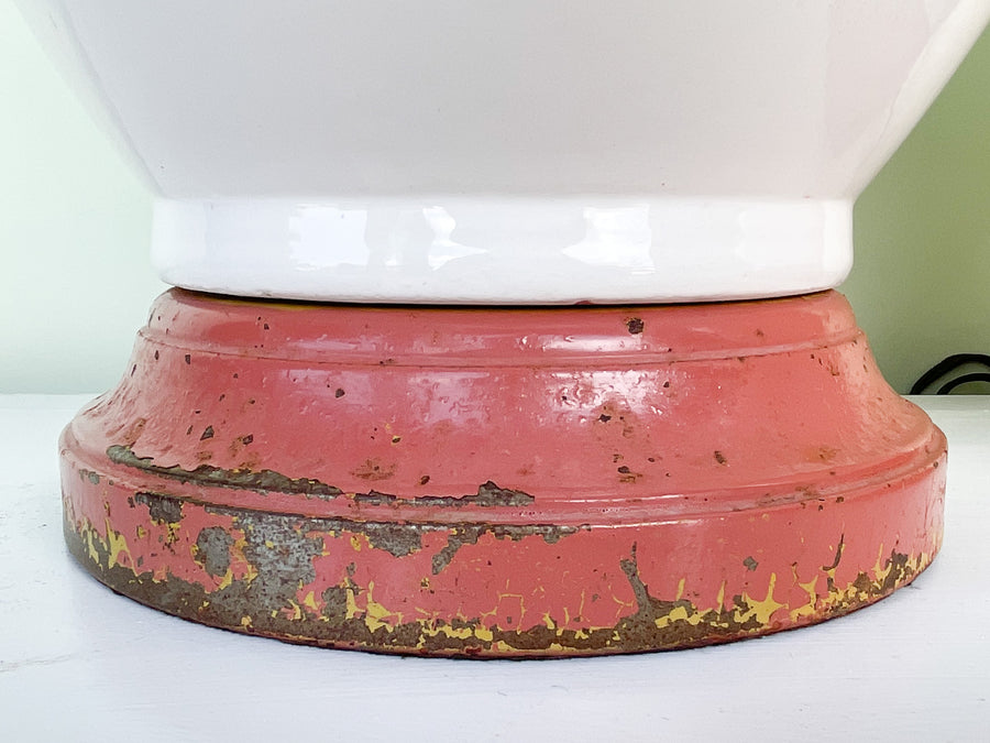 Warehouse Wednesday Sale: Pair of Large White Ceramic Ginger Jar Lamps