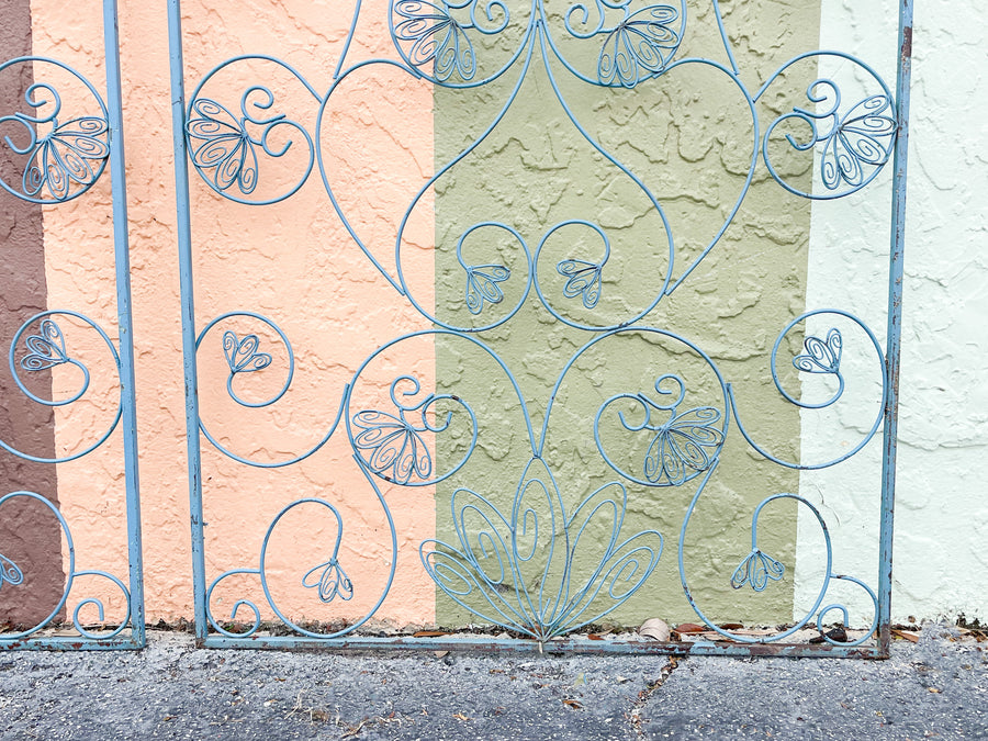 Pair of Whimsical Metal Screens
