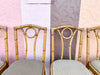 Set of Six Italian Rattan Dining Chairs