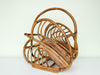 Palm Frond Rattan Magazine Rack