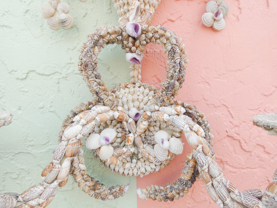Pair of Shell Encrusted Wall Sconces