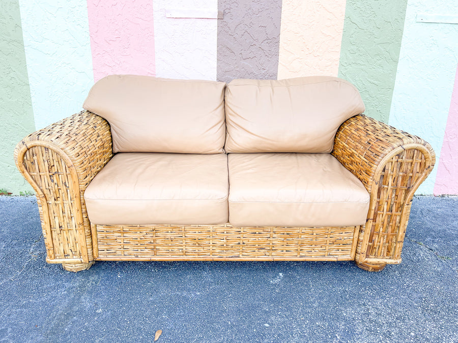 Ralph Lauren Rattan Loveseat