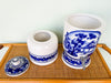 Blue and White Ceramic Decanter