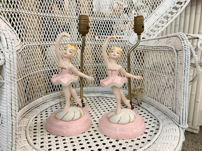 Pair of Charming Ballerina Lamps