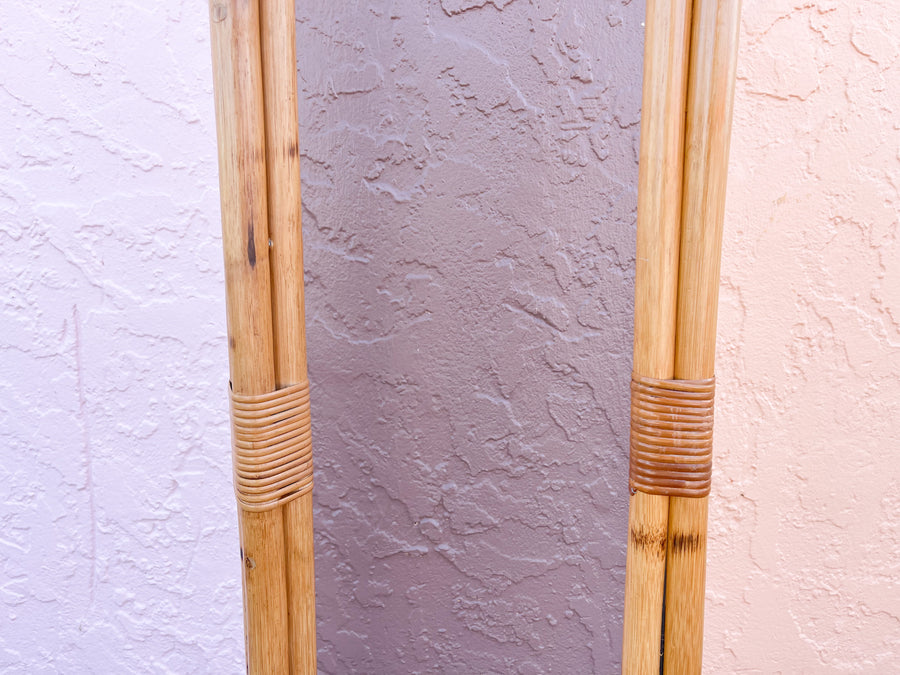Pair of Old Florida Bamboo Floor Lamps