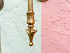 Pair of Brass Candle Wall Sconces