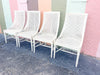 Set of Four Faux Bamboo Cane Chairs
