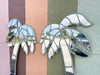 Pair of Miami Vice Inspired Mirrored Palms