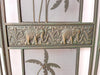 Elephant and Palm Iron Screen
