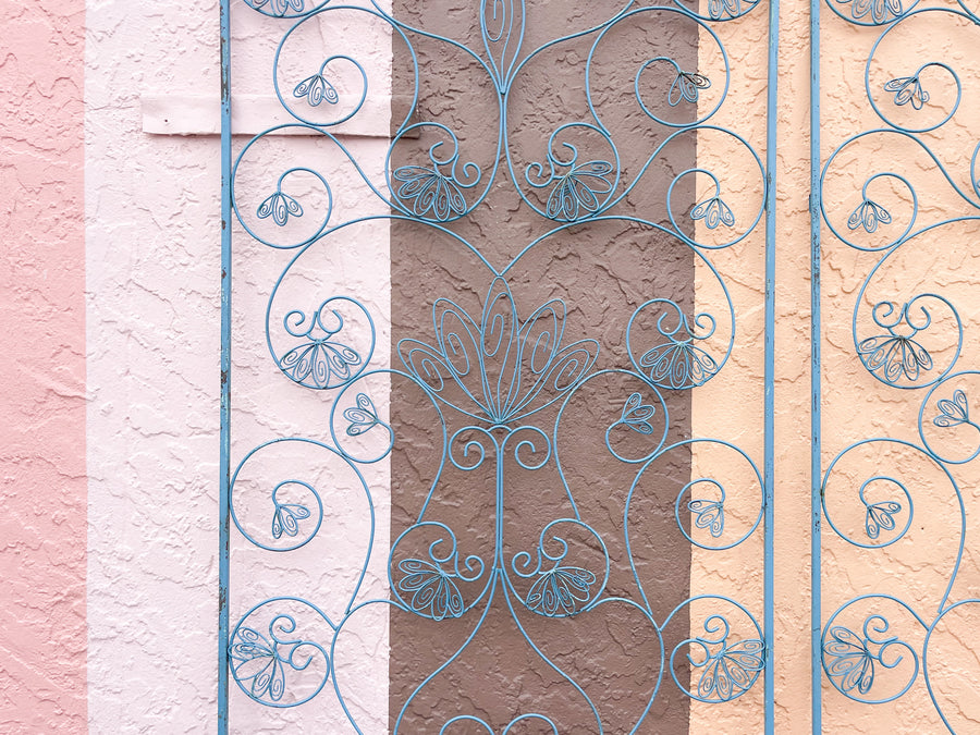 Pair of Whimsical Metal Screens