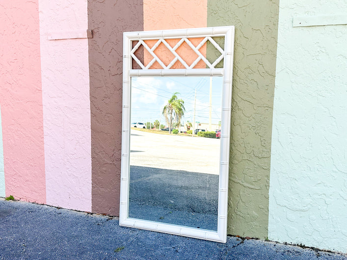 Palm Beach Faux Bamboo Chippendale Mirror