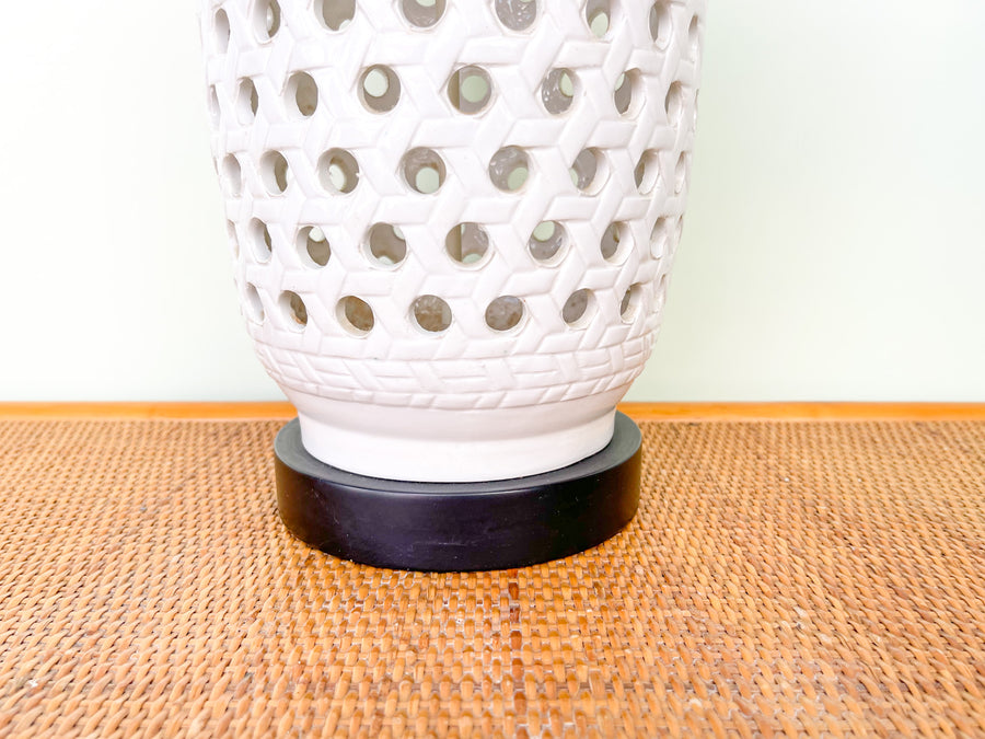 Palm Beach Chic Faux Cane Lamp