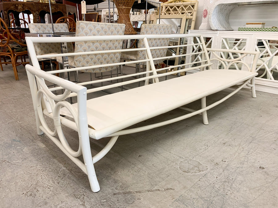 50’s Chic Circle Rattan Sofa