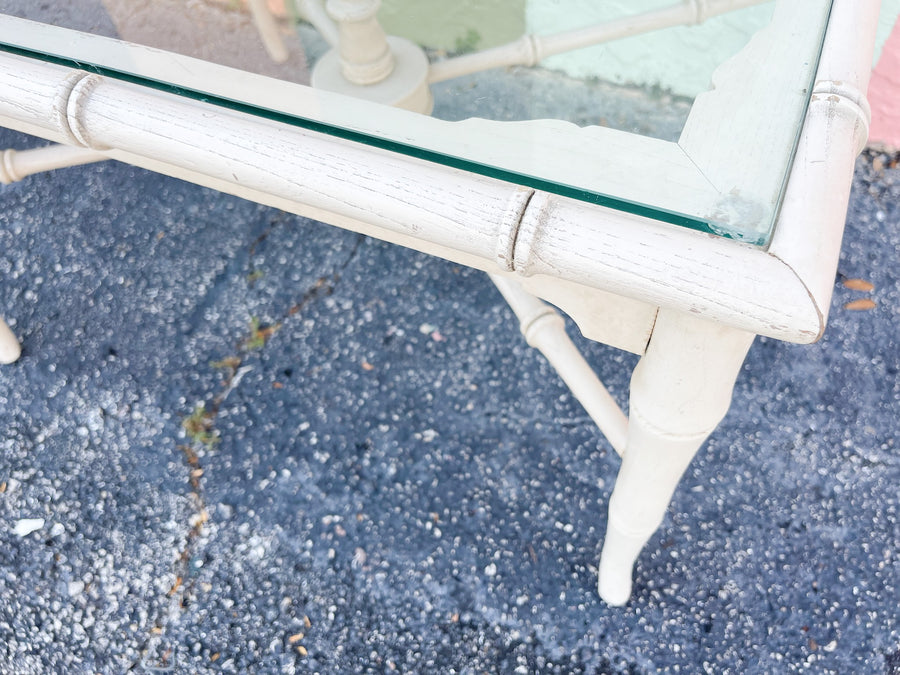 Palm Beach Chic Faux Bamboo Coffee Table