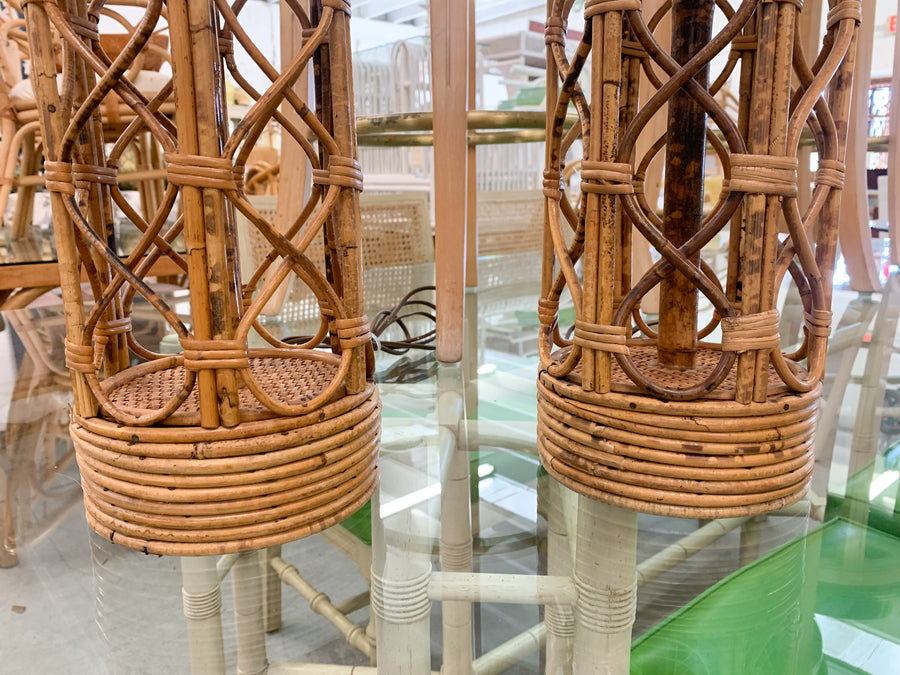 Pair of Islandy Bamboo Lamps