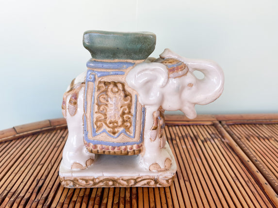 Petite Mint Elephant Garden Seat