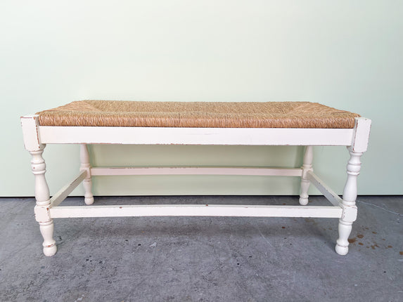 Italian Rush Seat Bench