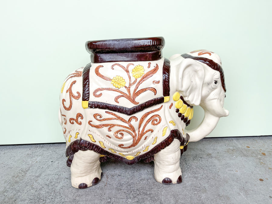 Pair of  Elephant Garden Stools