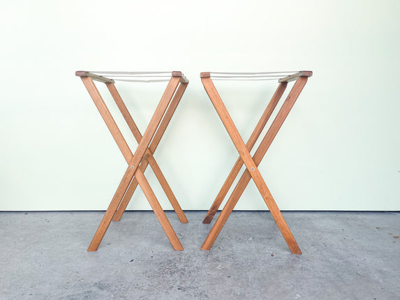 Pair of Tall Luggage Racks