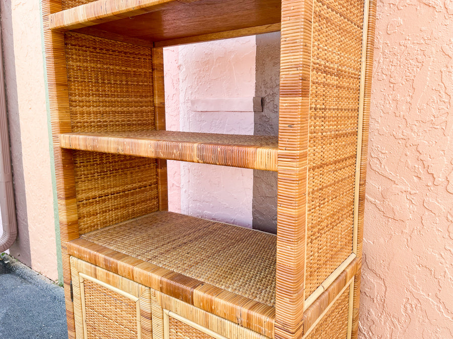 Rattan Wrapped Cabinet