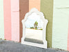 Moroccan Chic White Seagrass Mirror