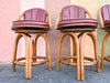 Set of Four Rattan Counter Stools