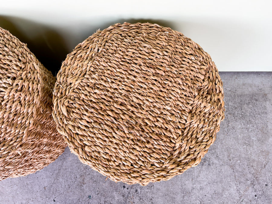 Pair of Seagrass Stools