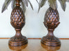 Pair of Pineapple Tole Lamps